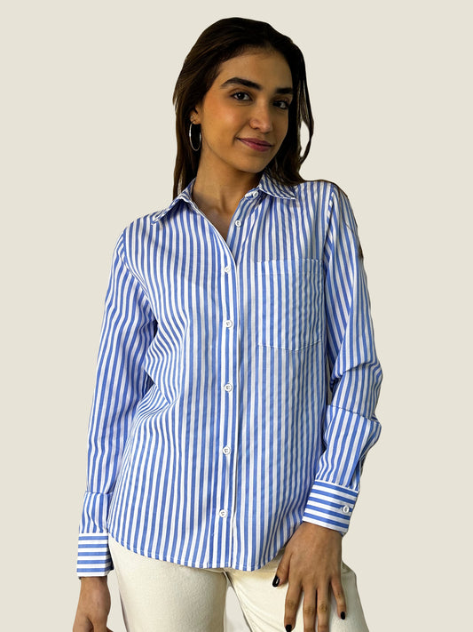 Striped Chemise - Blue