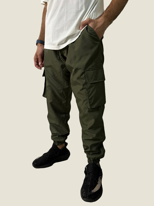 Men Cargo Pants - Olive