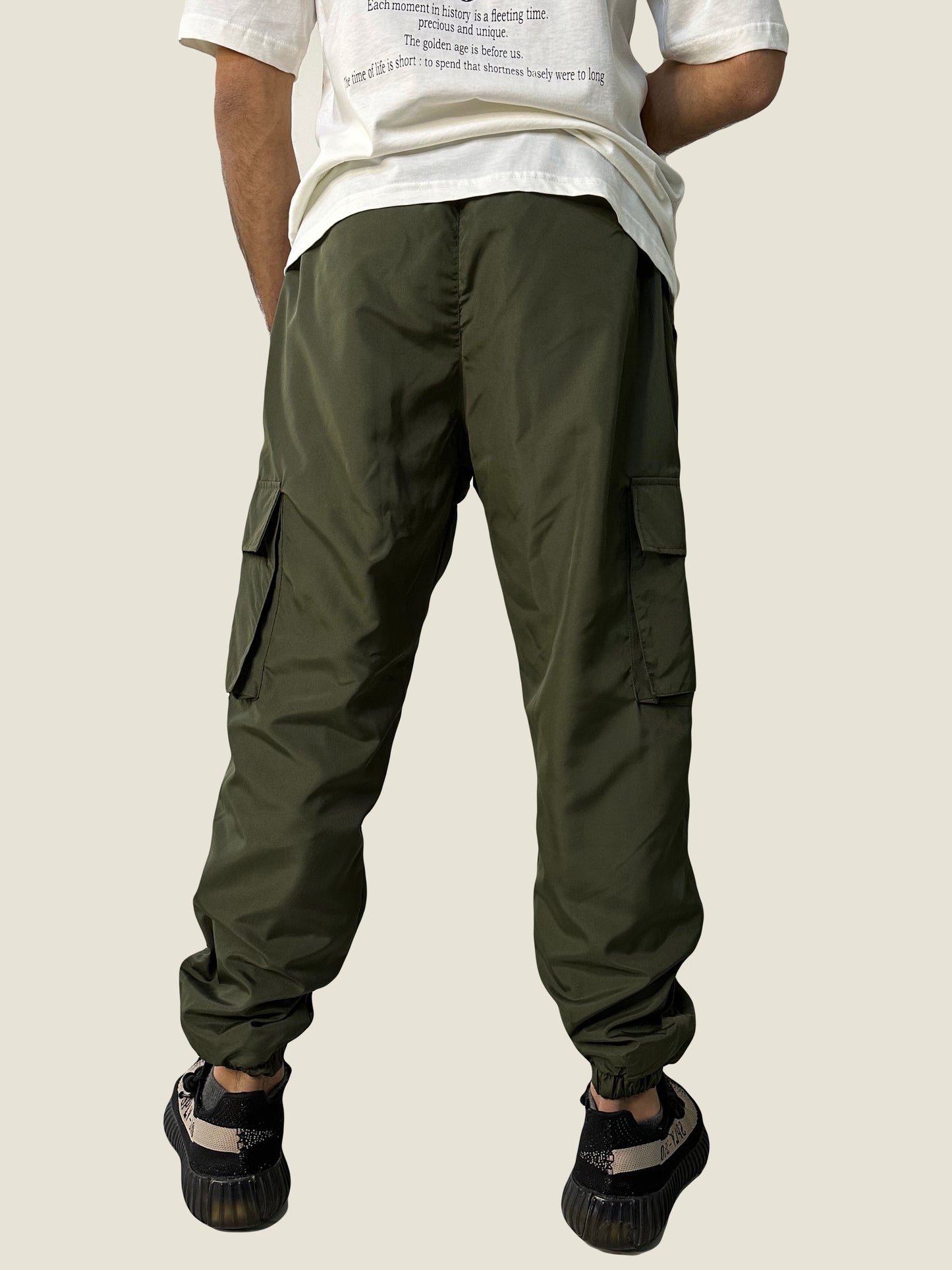 Men Cargo Pants - Olive