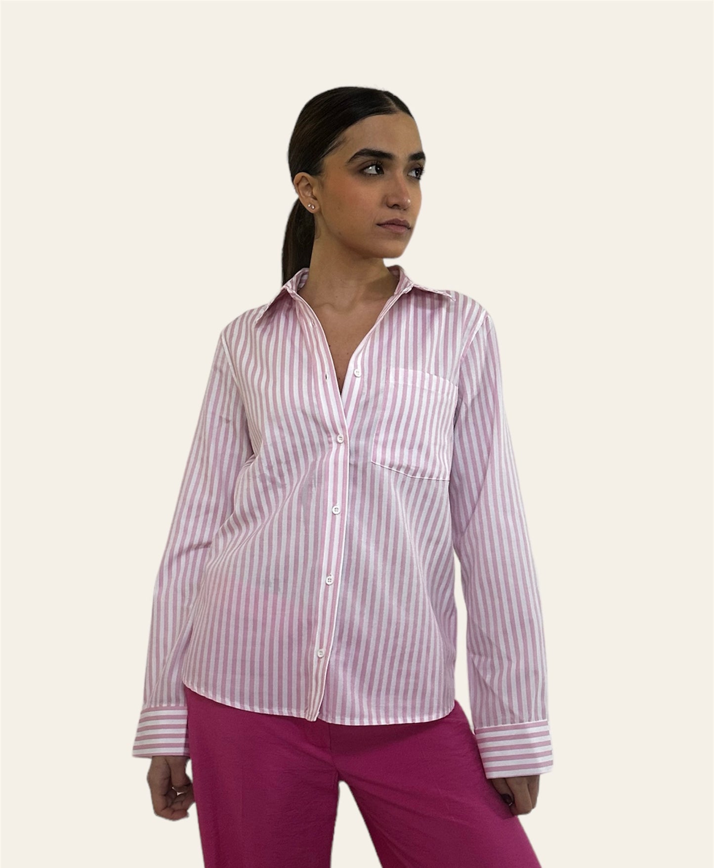 Striped Chemise - Pink